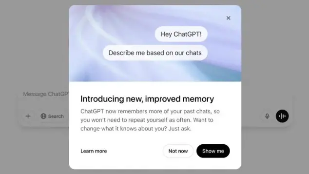 ChatGPT memory: AI đã có thể ghi nhớ dài hạn!
